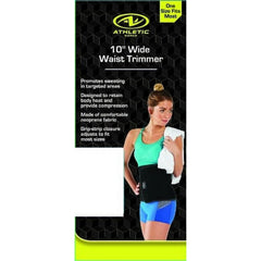 Athletic Works 10" Waist Trimmer Belt with Antimicrobial Protection, Black