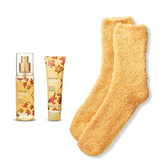 Bodycology Gingerbread Latte Warm and Cozy Sock Set, 3 Pieces