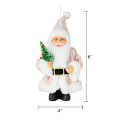 Pink Santa Christmas Ornament, 5.12 in, by Holiday Time