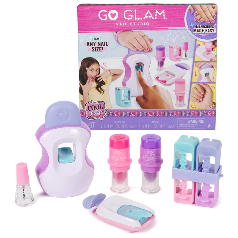 Cool Maker, GO GLAM Nail Studio Stamper Toy with Nail Polish Applique Designs