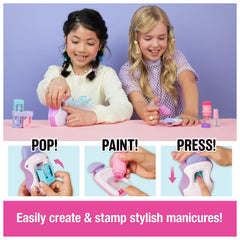 Cool Maker, GO GLAM Nail Studio Stamper Toy with Nail Polish Applique Designs