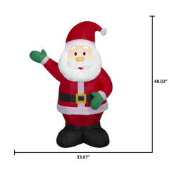 Christmas Airblown Inflatables Yard Decoration Santa, 4 ft