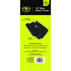 Athletic Works 10" Waist Trimmer Belt with Antimicrobial Protection, Black