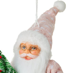 Pink Santa Christmas Ornament, 5.12 in, by Holiday Time